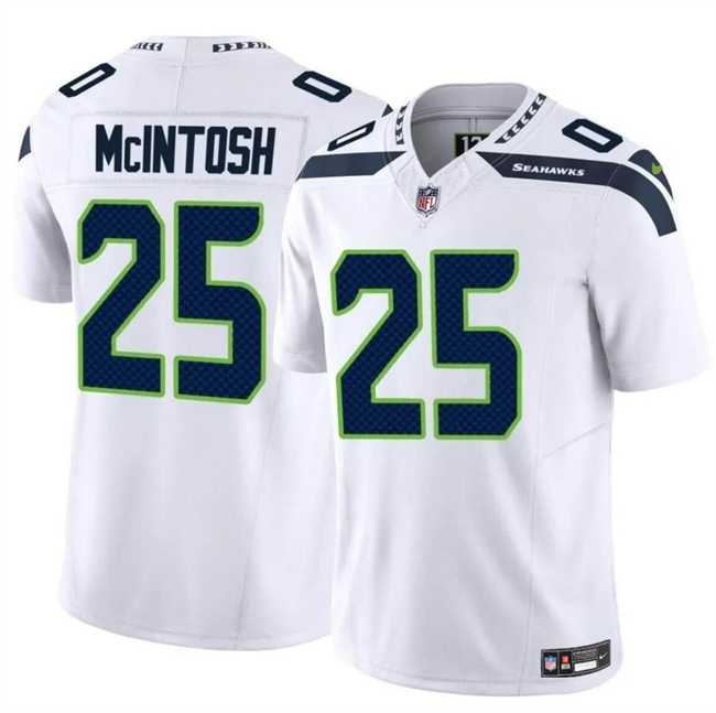 Men & Women & Youth Seattle Seahawks #25 Kenny McIntosh White 2024 F.U.S.E Vapor Limited Football Stitched Jersey->seattle seahawks->NFL Jersey